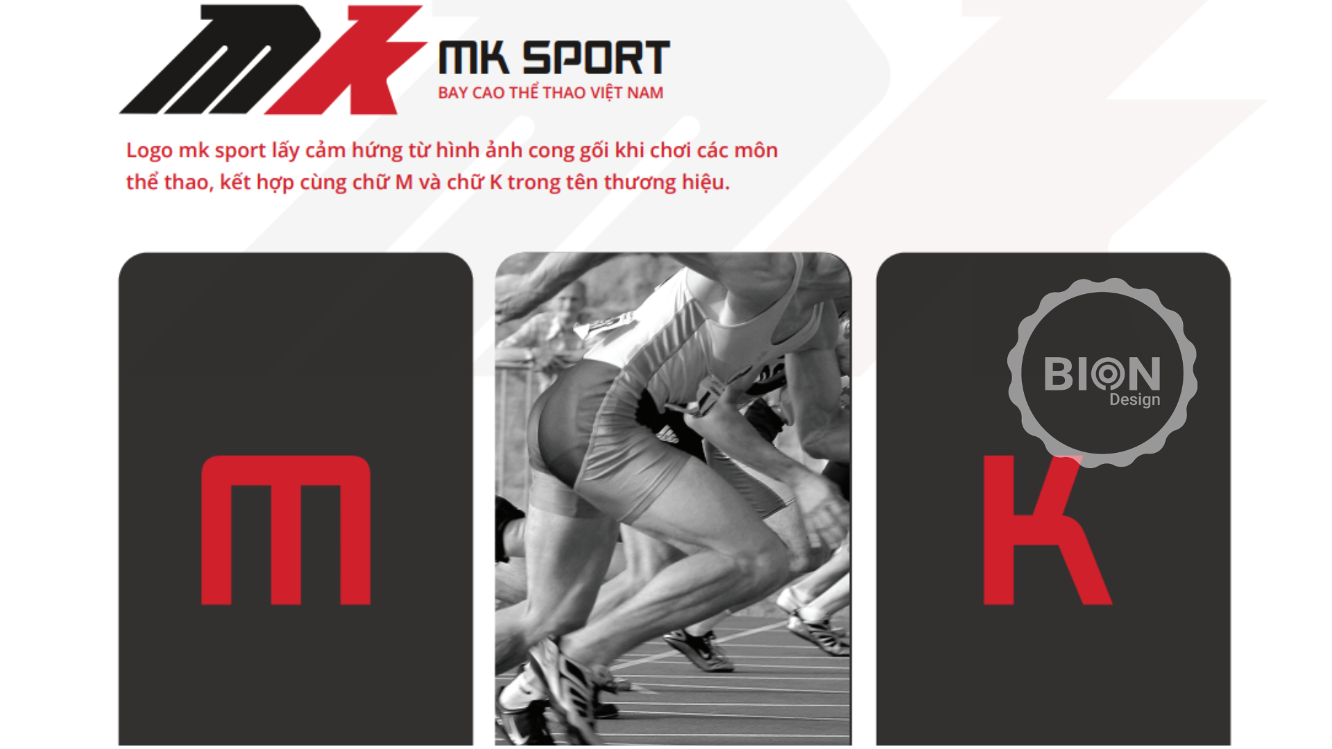 dự án thiết kế logo nhận diện thương hiệu MK SPORT