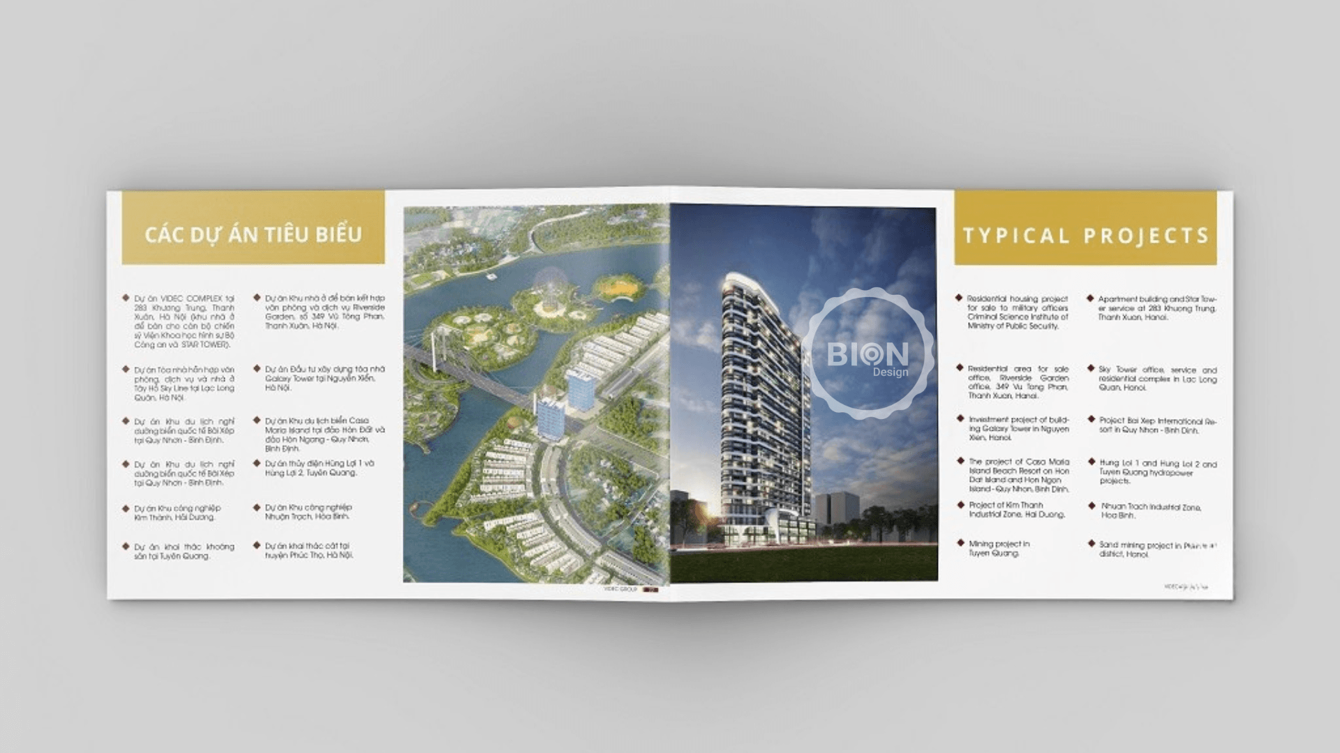 dự án thiết kế hồ sơ năng lực videc group