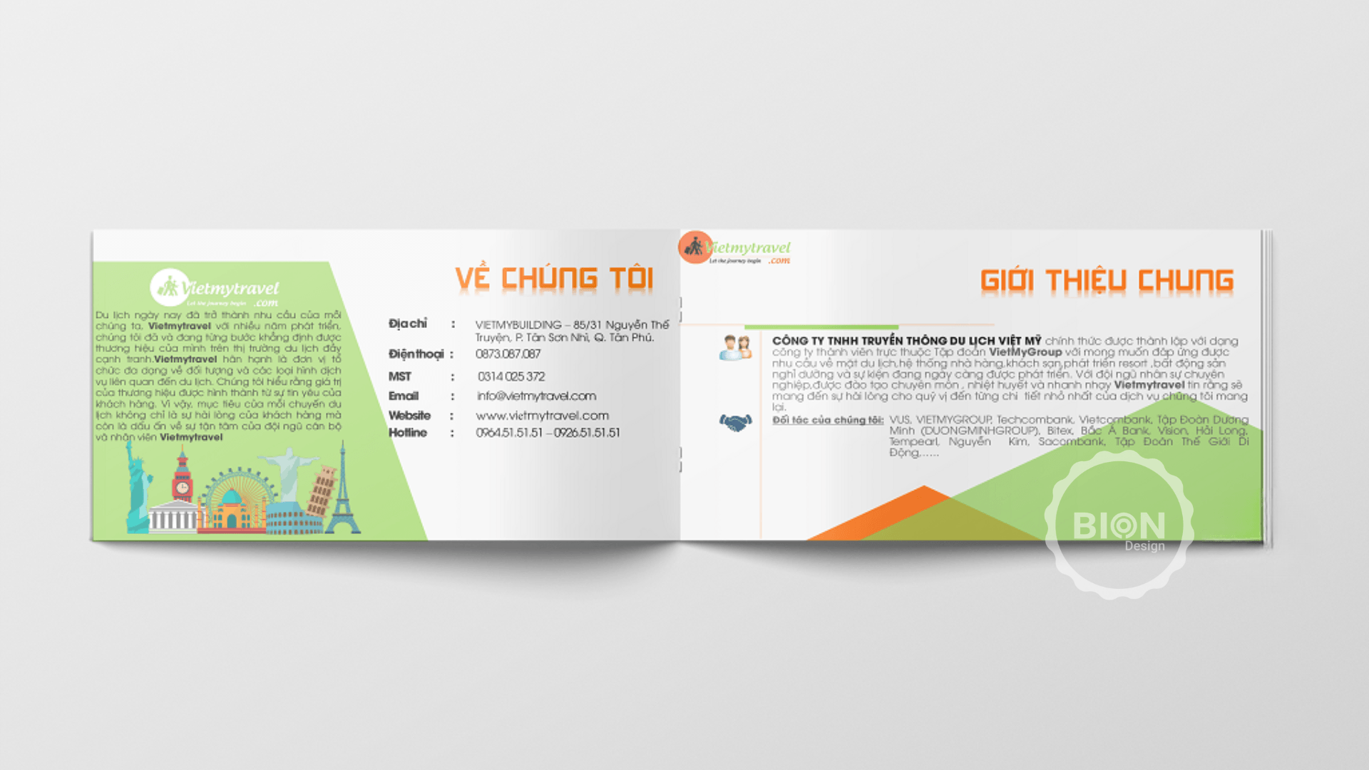 dự án thiết kế hồ sơ năng lực Việt Mỹ