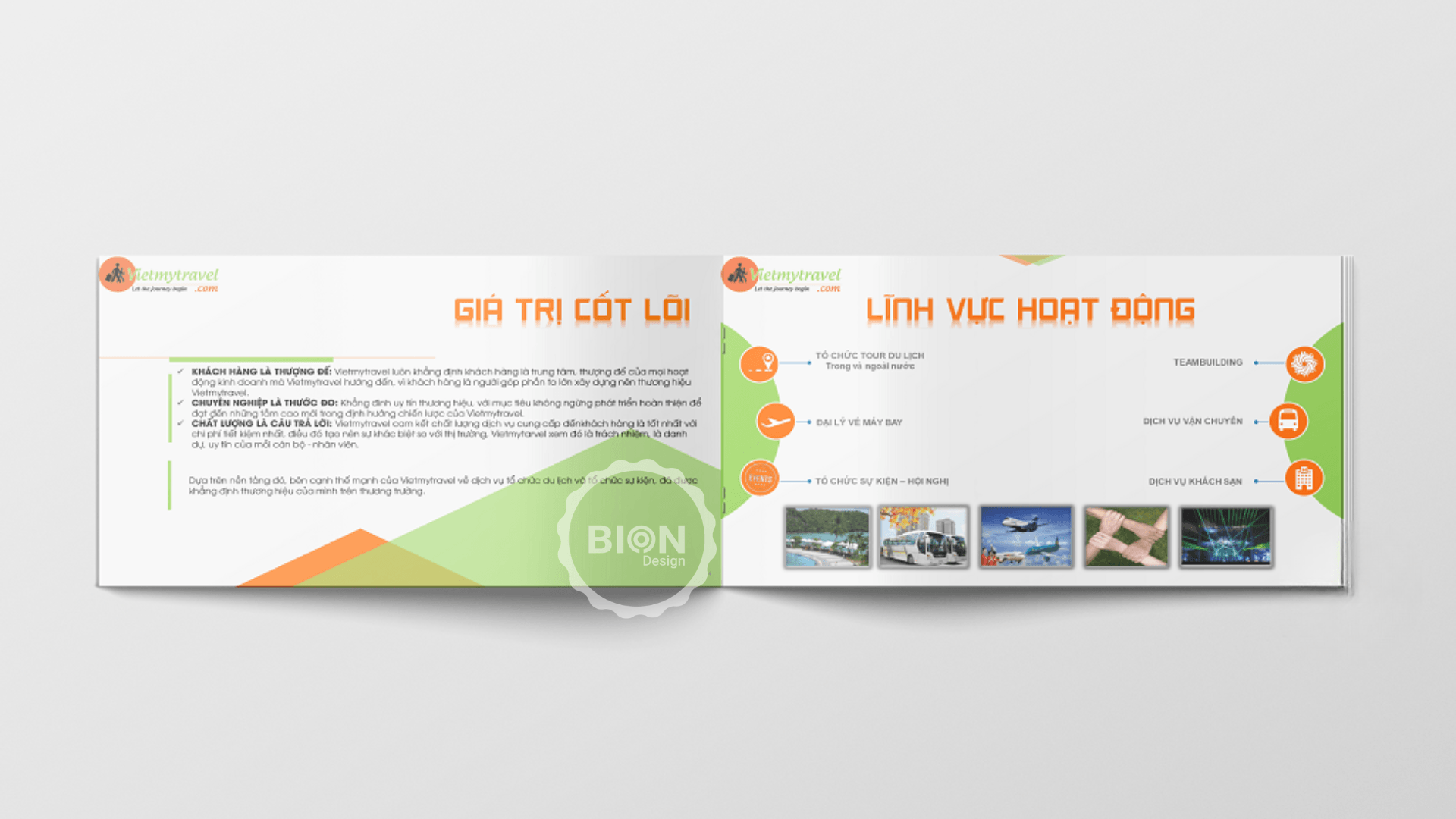 dự án thiết kế hồ sơ năng lực Việt Mỹ