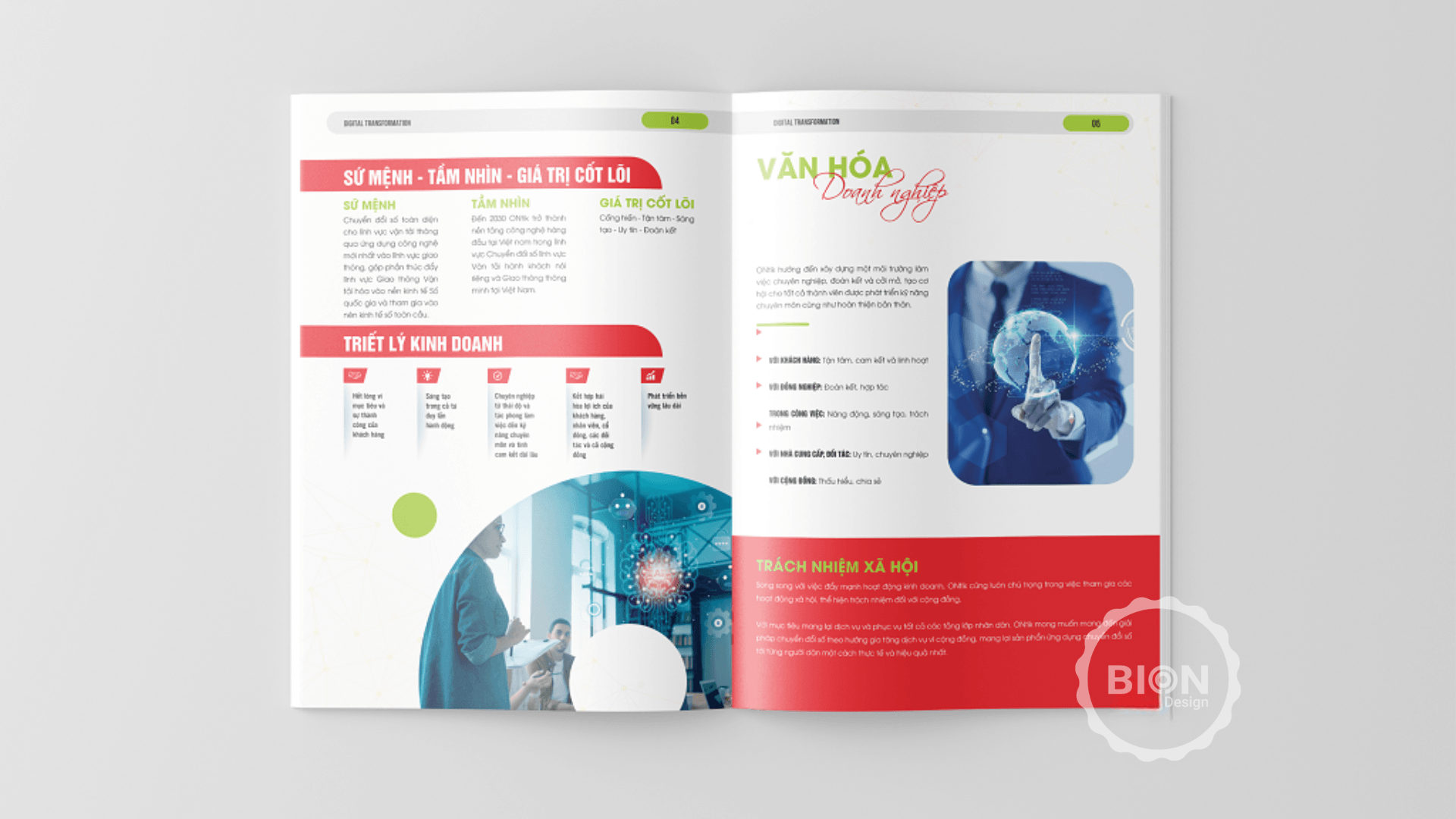 dự án thiết kế hồ sơ năng lực ONTIK