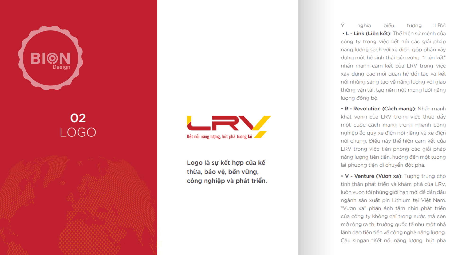 dự án thiết kế logo nhận diện thương hiệu LRV