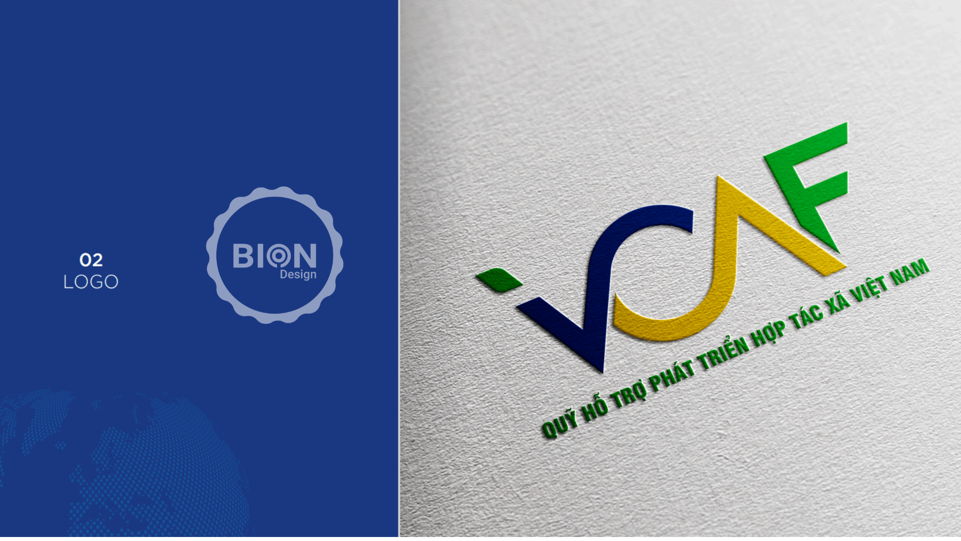 dự án thiết kế logo nhận diện thương hiệu VCAF