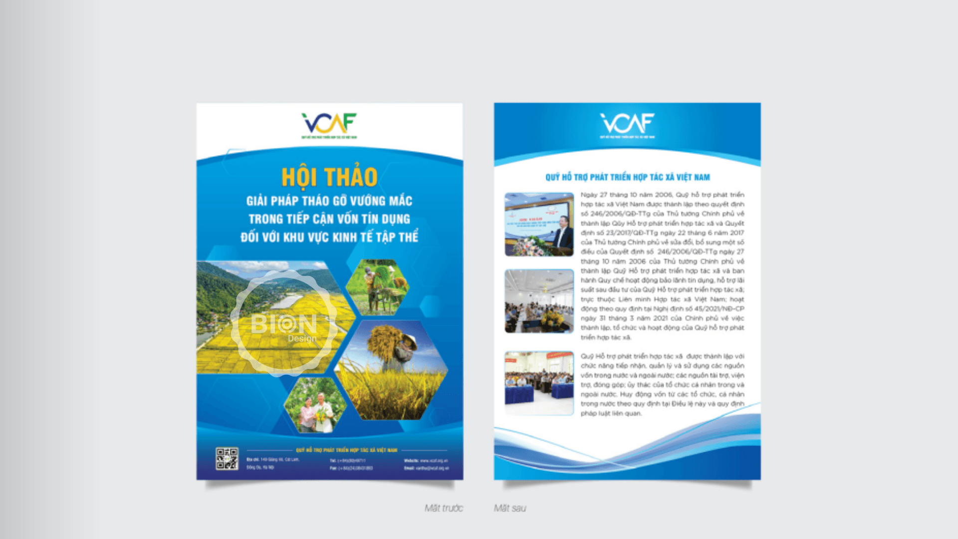dự án thiết kế logo nhận diện thương hiệu VCAF