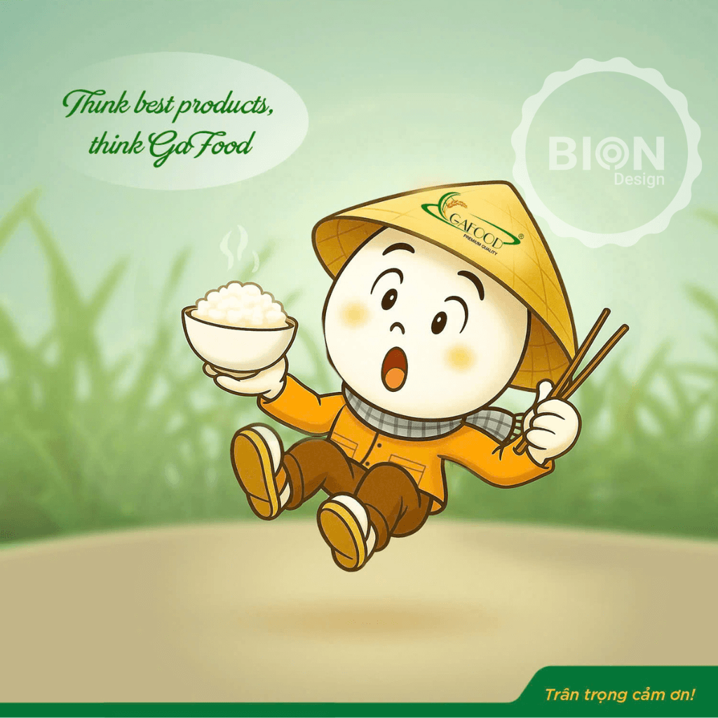 dự án thiết kế mascot Ga Food