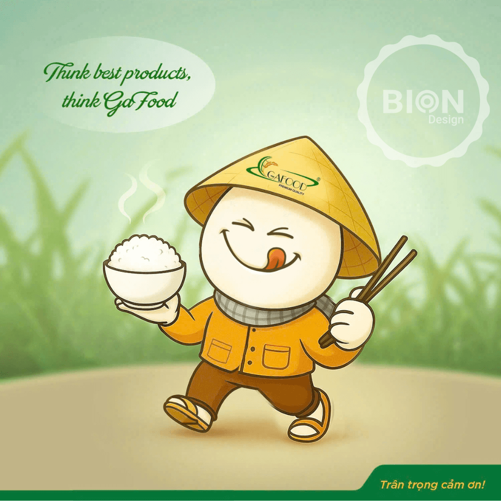 dự án thiết kế mascot Ga Food