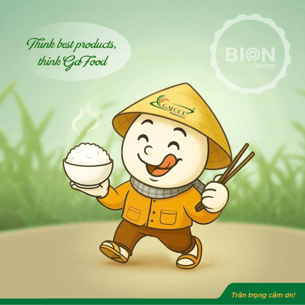 dự án thiết kế mascot Ga Food