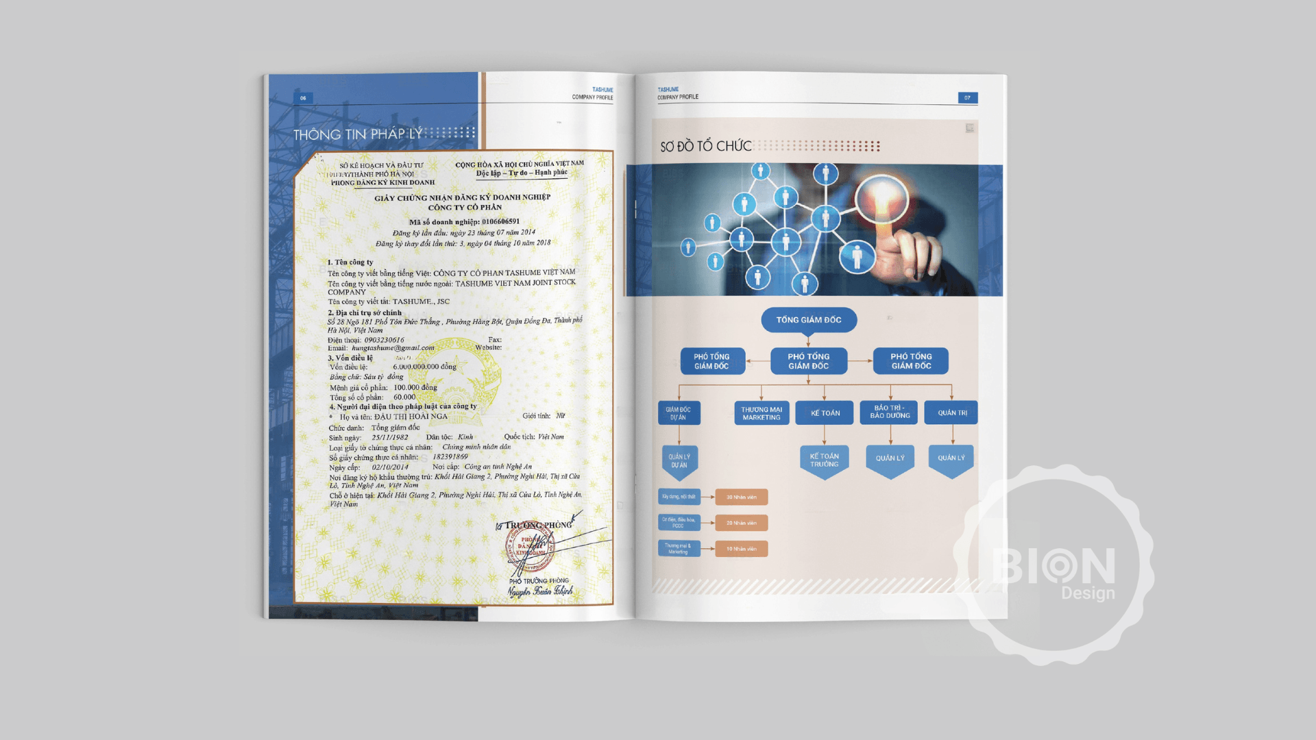 dự án profile Tashume